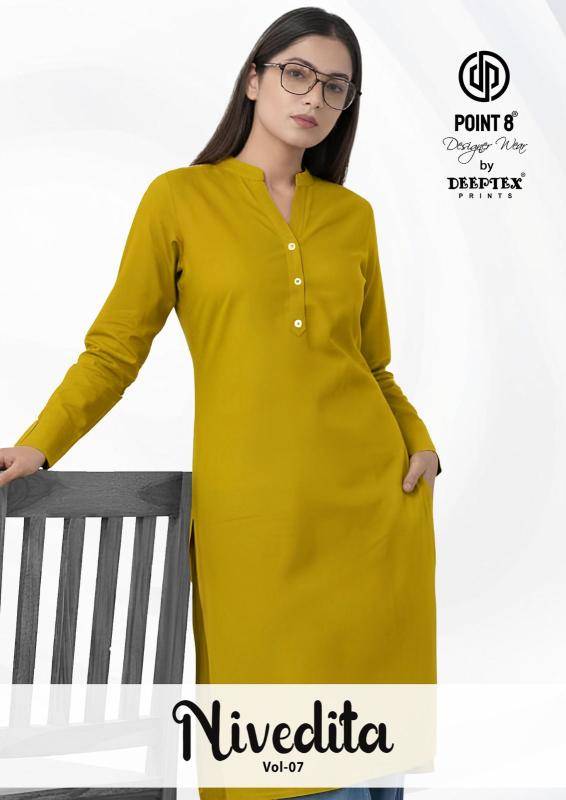 Deeptex nivedita vol-7 Kurti manufacturers in Hyderabad